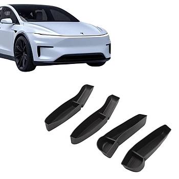Tesla Juniper Kapya Taklan Geni Dzenleyici 4'l Set, Siyah Renk
