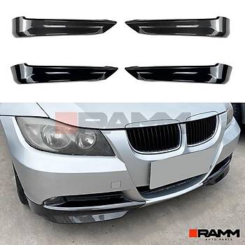 BMW  E90 N TAMPON FLAP SET PARLAK KARBON