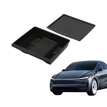 Tesla Juniper n Koltuk Arkasna Taklan Kapakl Saklama Alan, Siyah Renk