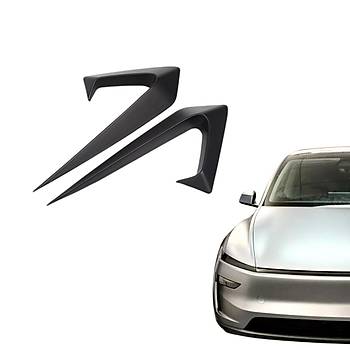 Tesla Juniper Yan Kamera ereve Kapa, HW4.0, 2 Adet Set Olarak, Mat Siyah Renk
