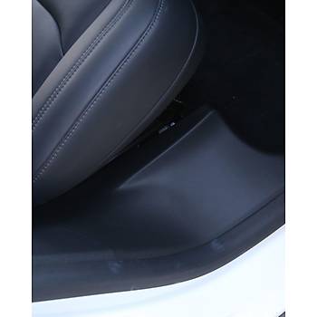 Tesla Model Y Arka Kaplar iin izilmez ve Dayankl Kap Eii Bakaliti, 2 Adet Set, Siyah Renk