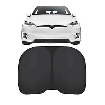 Tesla Model Y  UV Korumal Arka Cam in Gnelik Perdesi, Siyah Renk