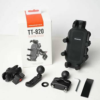 KNMASTER TT-820 Titre�im �nleyicili Motosiklet Telefon Tutucu