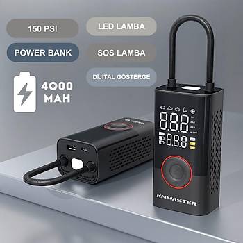 Knmaster LP200 ? 150 PSI Dijital G�stergeli �arjl� Hava Pompas�