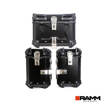 BMW MOTORRAD 1300GS/ADV ALUMINYUM L ANTA SET , SYAH