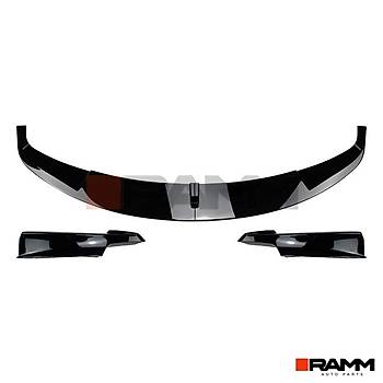 BMW F30 F31 N TAMPON LP + FLAP SET PARLAK  SYAH