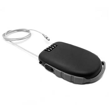 HL-300 Motosiklet Kask� Kilidi Esnek Kablolu