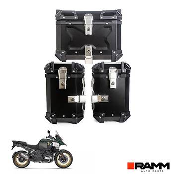BMW MOTORRAD 1300GS/ADV ALUMINYUM L ANTA SET , SYAH