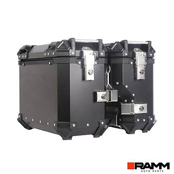 BMW MOTORRAD 1200GS/ADV,1250GS/ADV ALUMINYUM L ANTA SET , SYAH