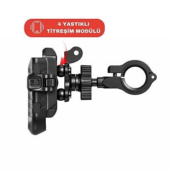 KNMASTER TT-500 Titre�im �nleyicili Motosiklet Telefon Tutucu