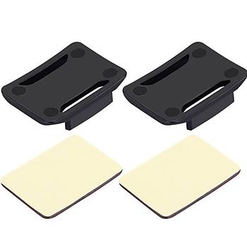 T�m Aksiyon Kameralara Uyumlu 2 Adet Oval Zemin Aparat�+ 3M Yap��kan Bant