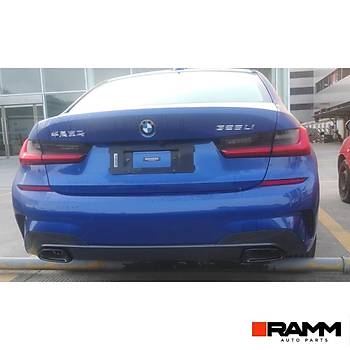 BMW G20 TEK IKILI EKSOZ TAKIM, 304 PASLANMAZ ELK, SYAH