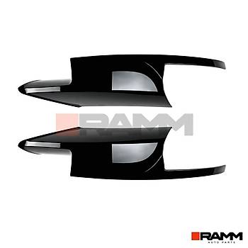 BMW F10 F11 M5 N TAMPON FLAP SET PARLAK  SYAH