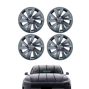 Tesla Juniper HALYCON Jant Kapa Seti 19 n, Mat Siyah Renk