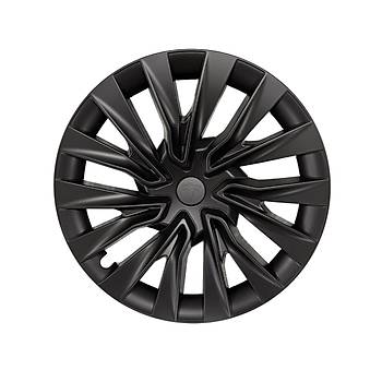 Tesla Model 3 SOUL Jant Kapa�� - 18 �n� - Mat Siyah - 4 Adet Set