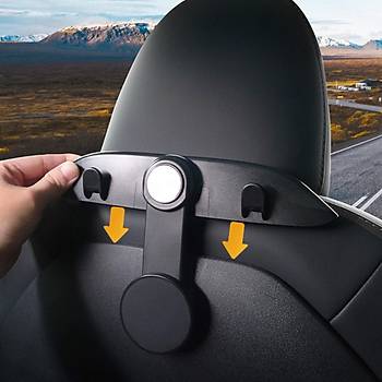 Tesla Model Y / Juniper / Model 3 Koltuk Arkasna Taklan ok Amal Askl Kanca , Siyah Renk