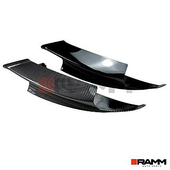 BMW E90 E91 E92 E93 M3 N TAMPON FLAP SET PARLAK  SYAH