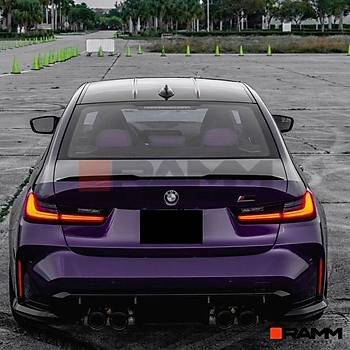 BMW G20 M3 STL BAGAJ SPOLER PARLAK  SYAH