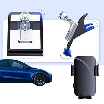 Tesla Model Y Gne Enerjisi le alan  Cep Telefonu Tutucu , Siyah Renk