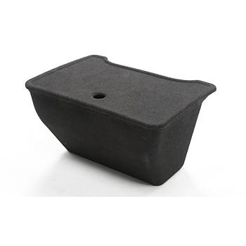 Tesla Model Y Arka Koltuk Ortasna Taklan Kapakl Saklama Alan , Kuma Kaplamal Siyah Renk Seenei le