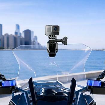 Motosiklet �n Cam� ��in Aksiyon Kamera Montaj Seti