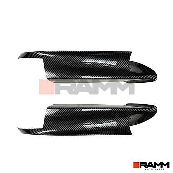 BMW E90 E91 E92 E93 M3 N TAMPON FLAP SET PARLAK KARBON