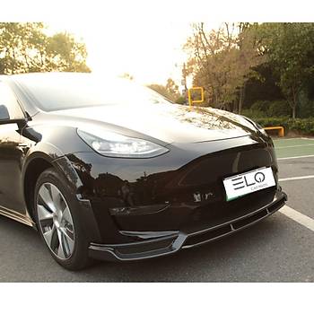 Tesla Model Y n Tampon Alt Spoyler,Tek Para, Mat Siyah Renk