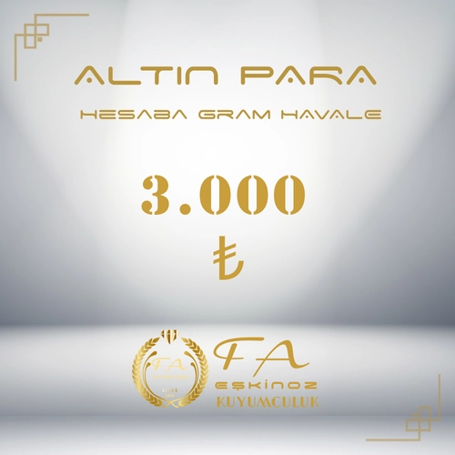 3000 TL Altn Para