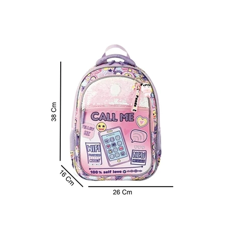 Muggle Call Me Okul S�rt �antas� Lila