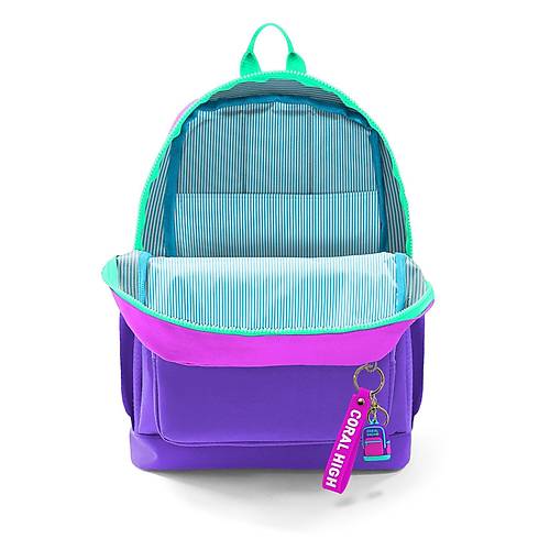 Coral High Kids Pembe Mor Renk Ge�i�li Okul S�rt �antas�