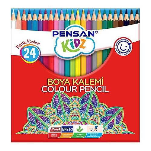Pensan Kidz 24'l Kuru Boya Kalemi Uzun Boy