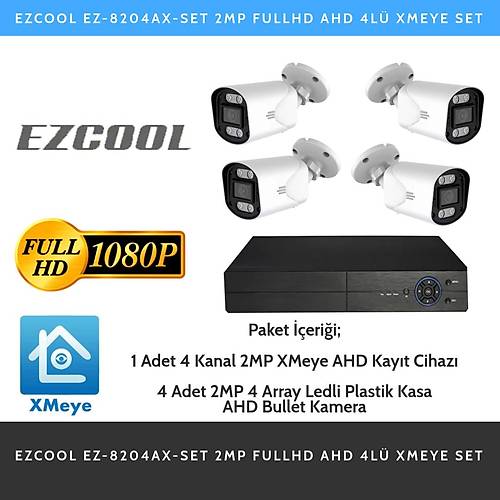 EZCOOL EZ-8204AX-SET 2MP FULLHD AHD 4L XMEYE SET