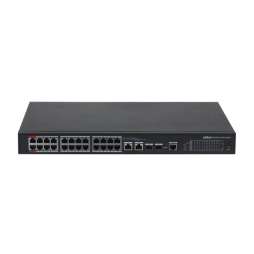 DAHUA PFS4226-24ET-360-V3 24 PORT 24XFE-2GE-2XSFP 360 W YNETLEBLR POE SWTCH