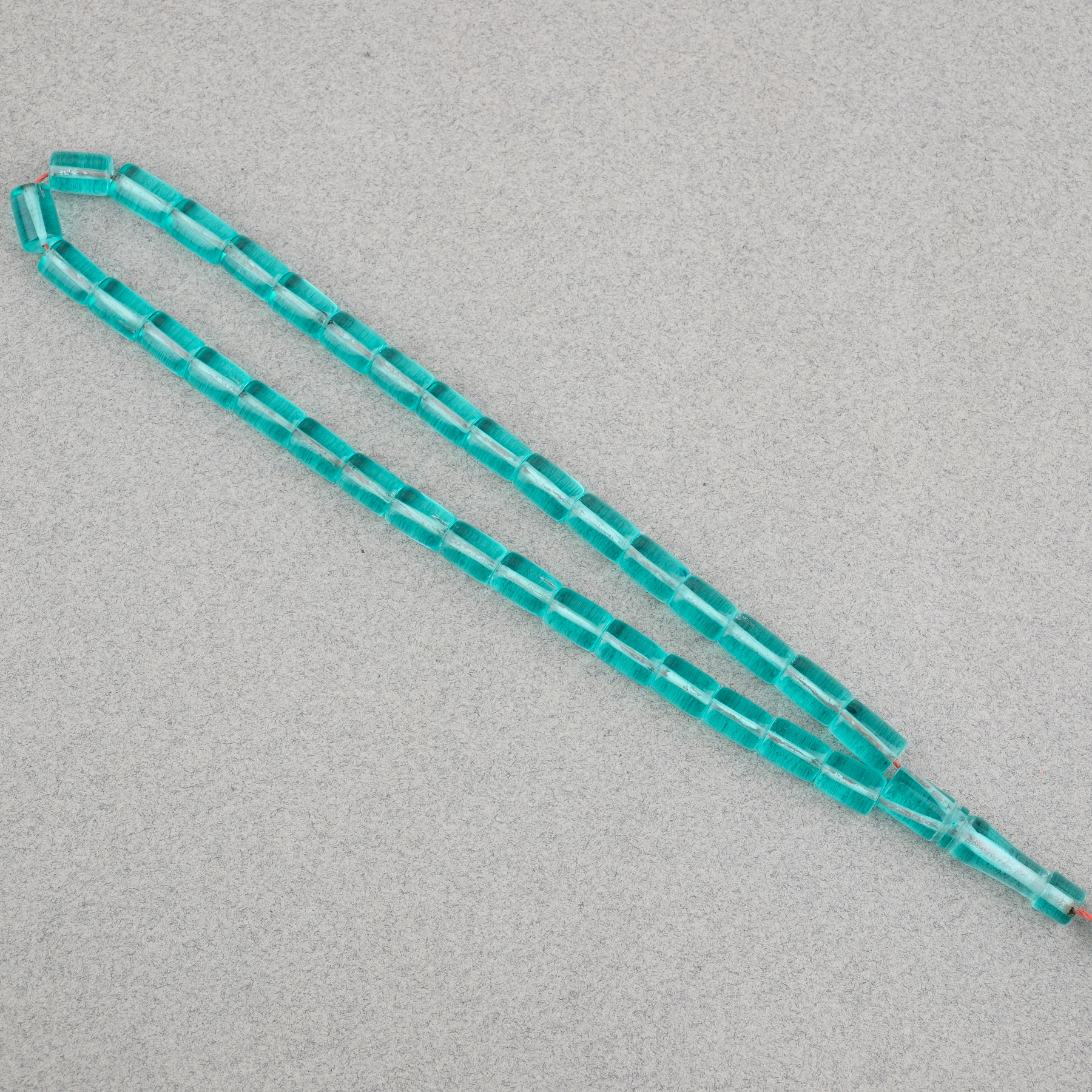 Uçak Camı Kesme Kesim 7x10mm Tesbih Püskülsüz Su Yeşili