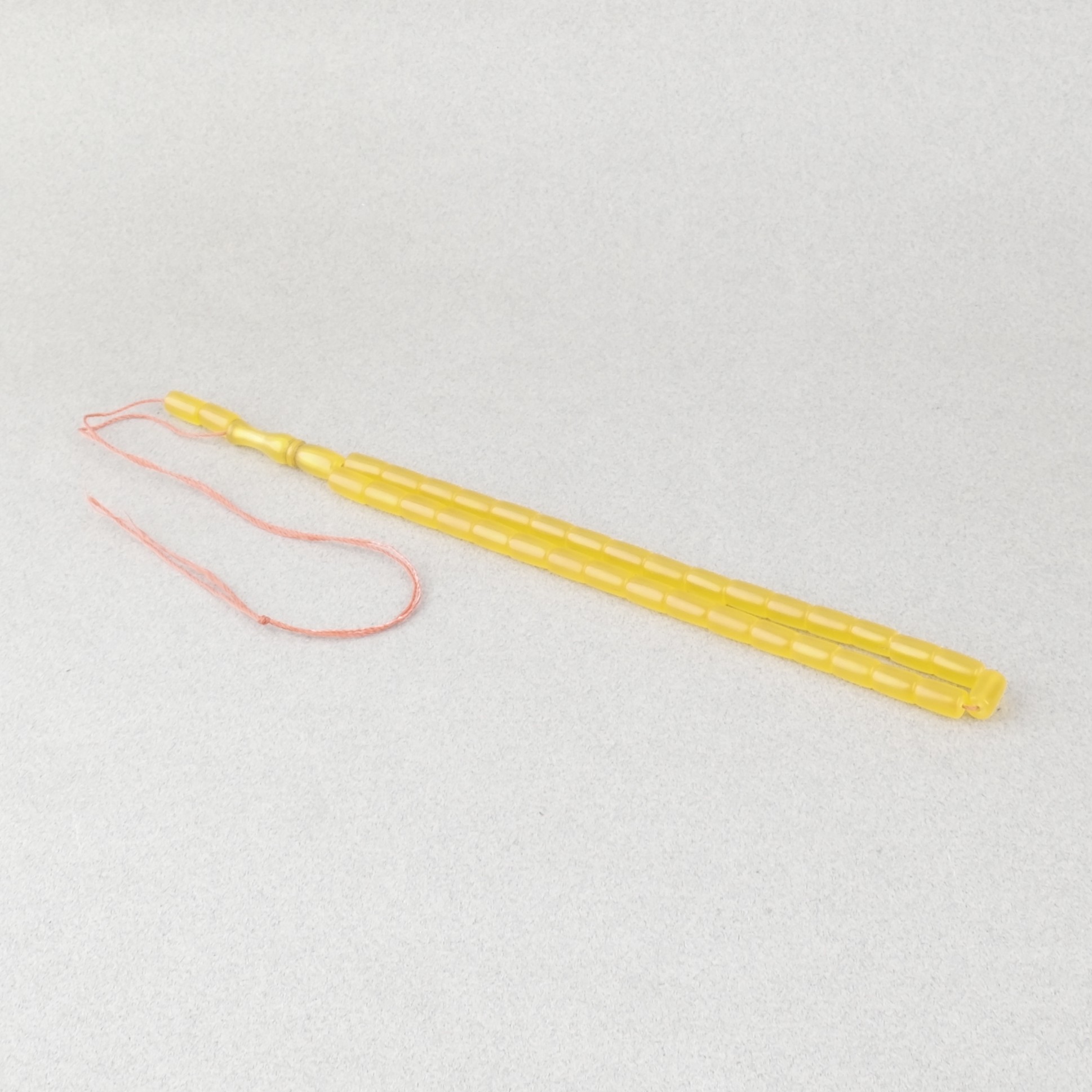 Uçak Camı Kesme Kesim 6x10mm Tesbih Püskülsüz Açık Turuncu
