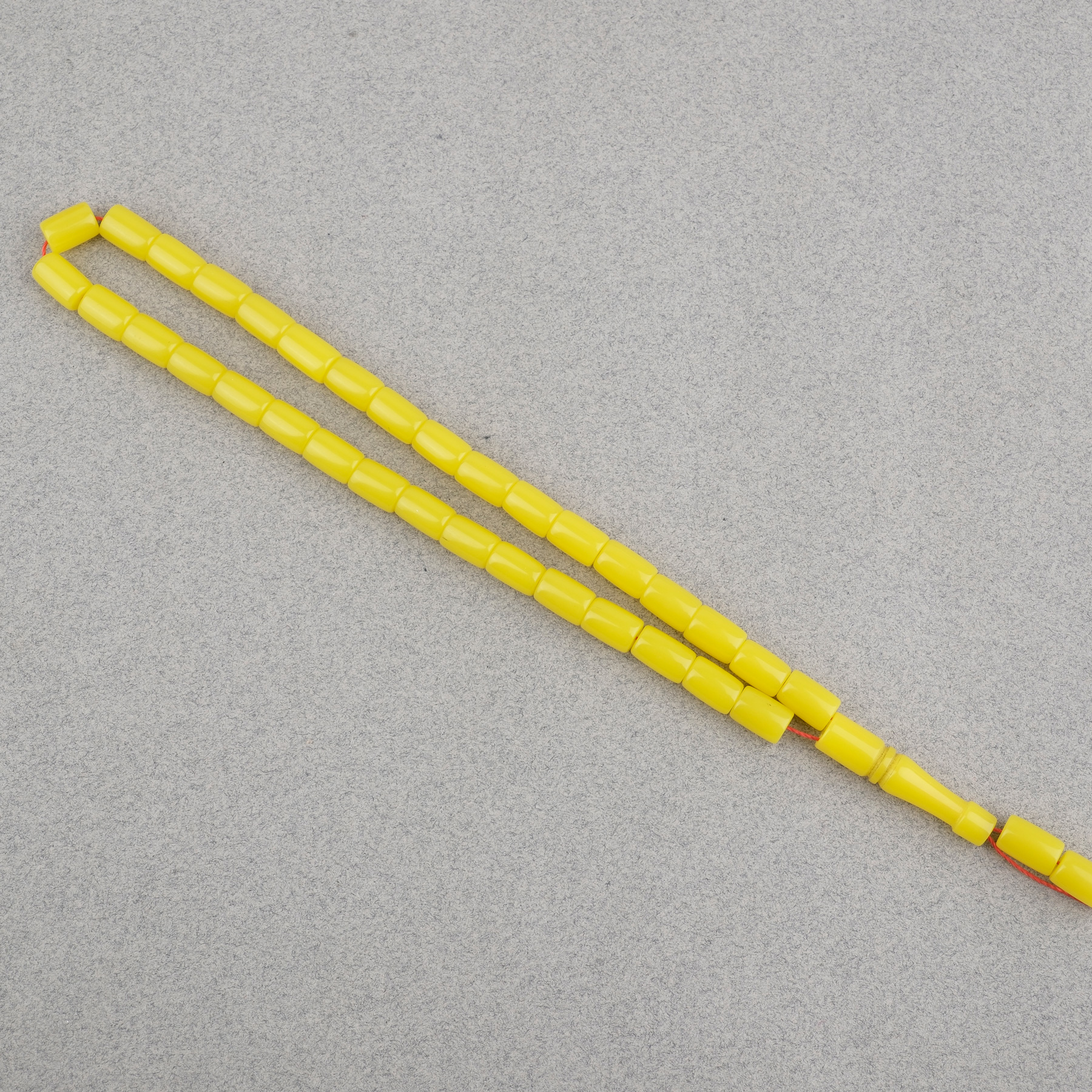 Uçak Camı Kesme Kesim 7x10mm Tesbih Püskülsüz Sarı