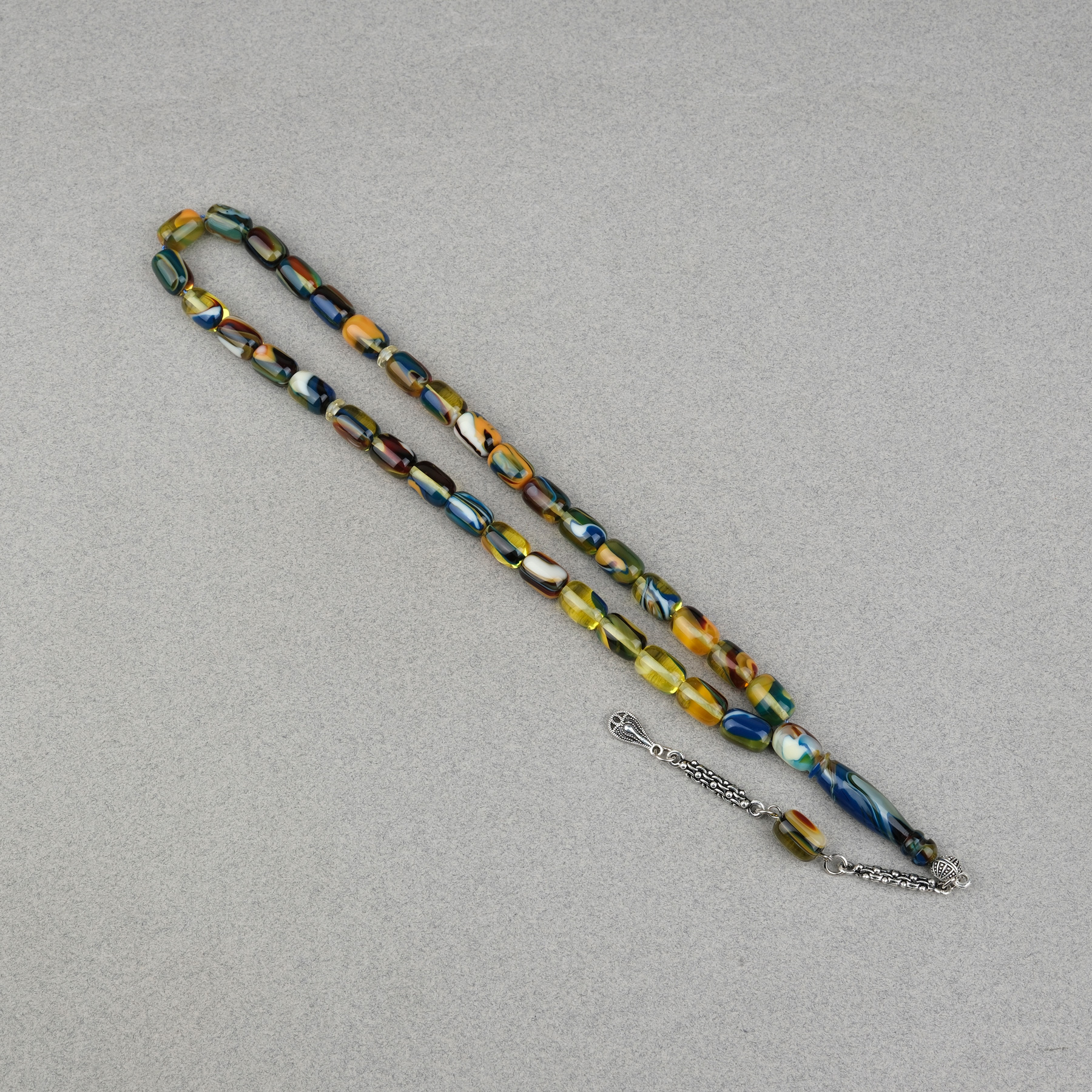 Arizona Katalin Alpaka Püskül Kapsül Kesim 8x12mm Tesbih