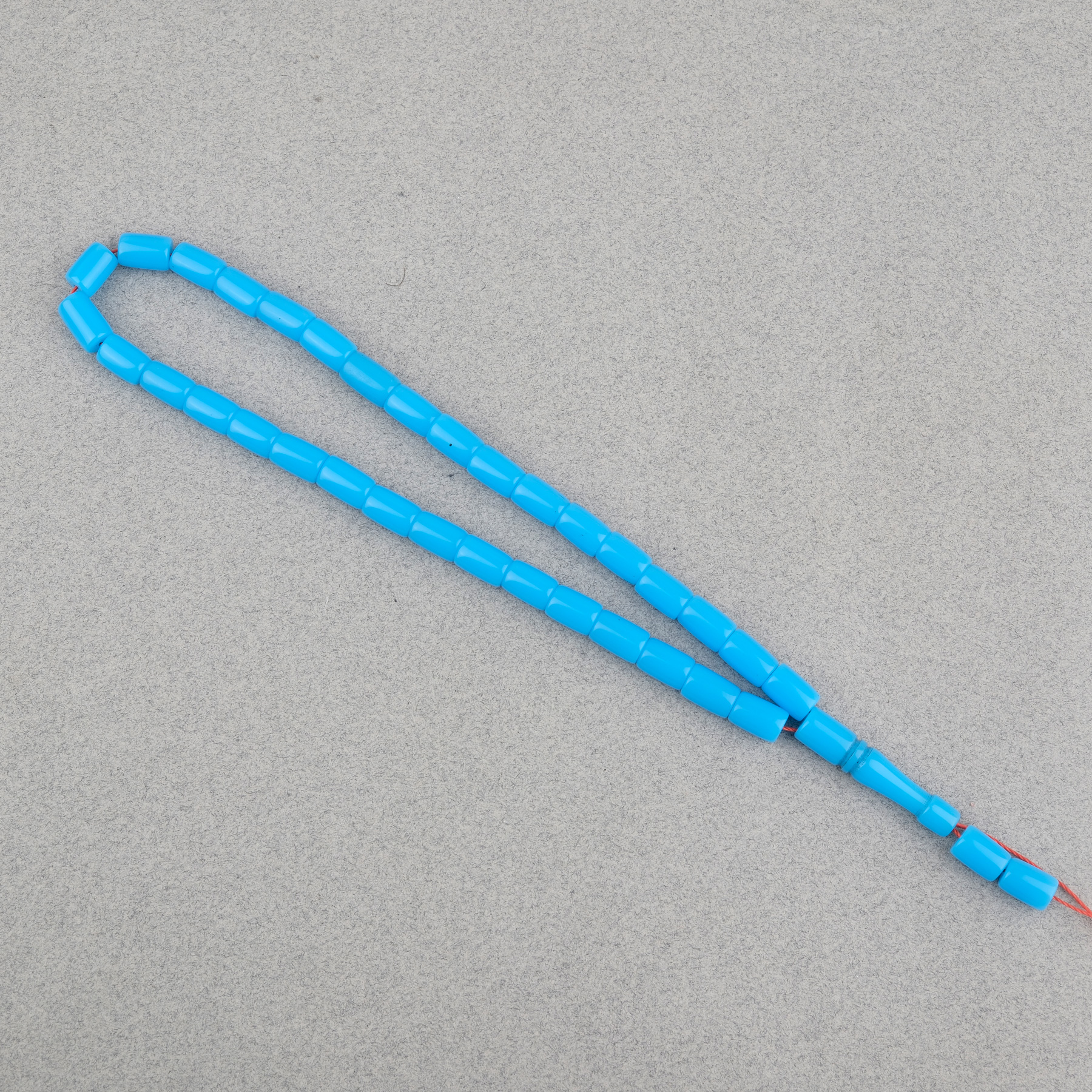 Uçak Camı Kesme Kesim 7x10mm Tesbih Püskülsüz Açık Mavi