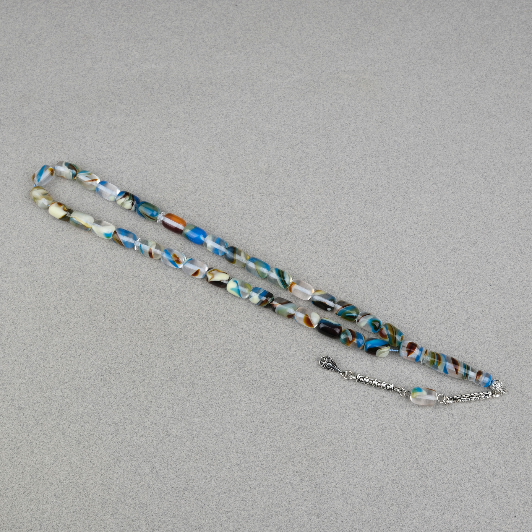 Arizona Katalin Alpaka Püskül Kapsüli Kesim 8x12mm Tesbih