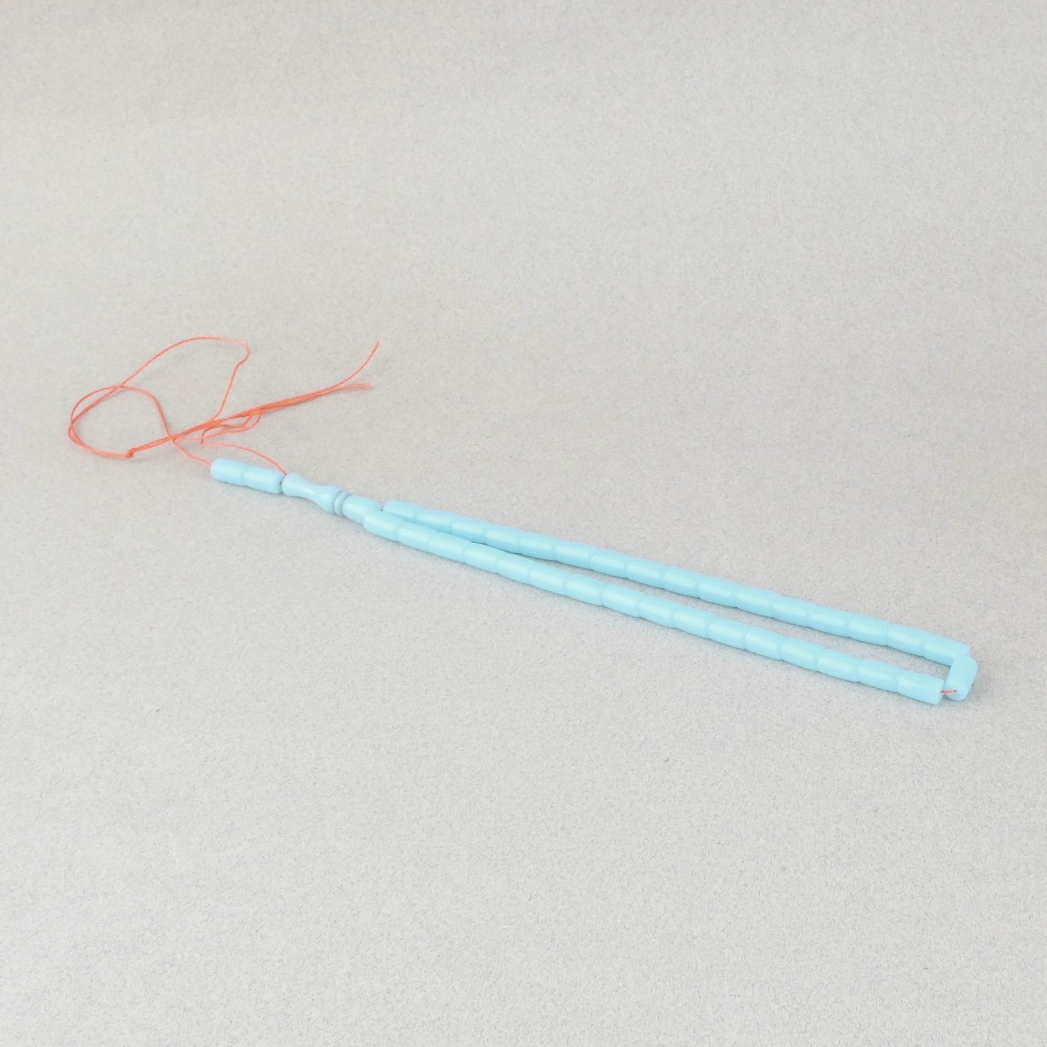 Uçak Camı Kesme Kesim 6x10mm Tesbih Püskülsüz Turkuaz