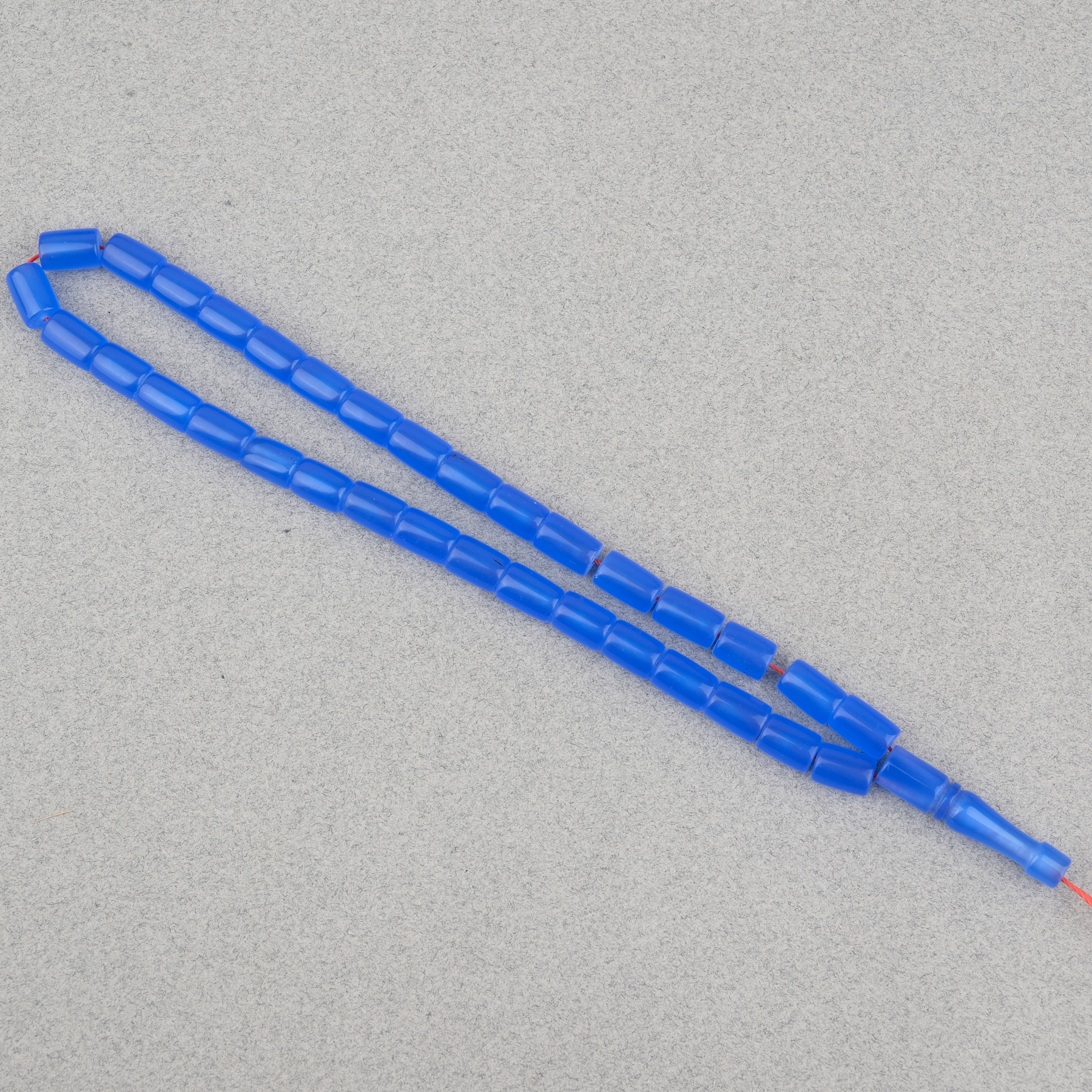Uçak Camı Kesme Kesim 7x10mm Tesbih Püskülsüz Koyu Mavi
