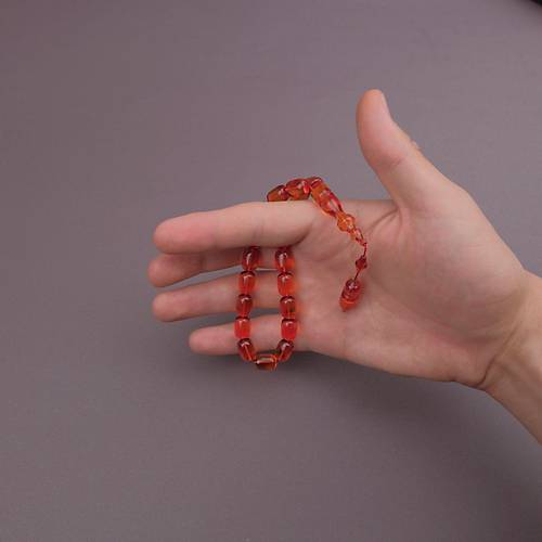 Katalin Usta ��i �mzal� Efe Boy Sistemli Kaps�l Kesim 9x12.5mm Tesbih