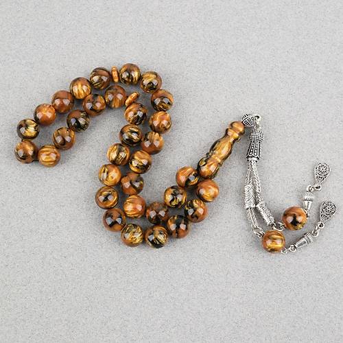 Galalit Sedefli Alpaka P�sk�l K�re Kesim 10mm Tesbih