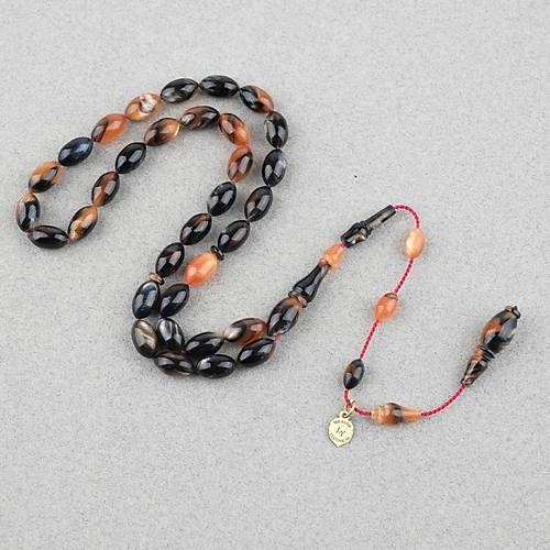 Kadim Katalin Eski Kalemlik Obje Usta i mzal Arpa Kesim 6x11mm Tesbih