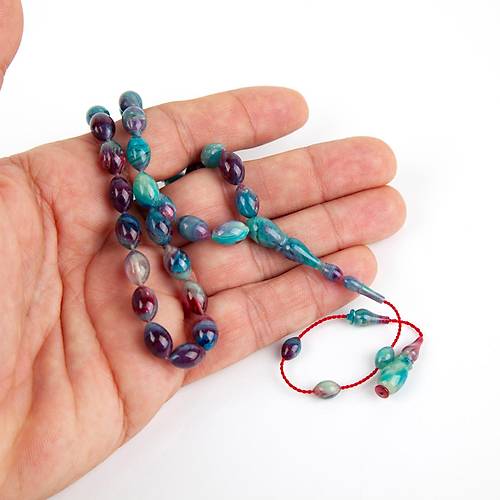Kadim Katalin Eski Sehpa Obje Beyzi Kesim 7x11mm Tesbih