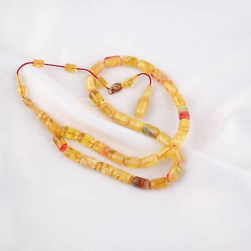 Kadim Katalin Eski Obje Usta ��i �mzal� Kaps�l Kesim 7x11mm Tesbih