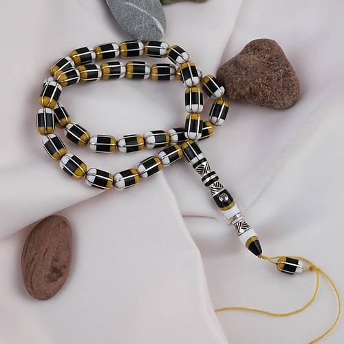 Erzurum Oltu 925A Gm leme Nakka mame Usta i mzal Kapsl Kesim 7.5x11mm Tesbih