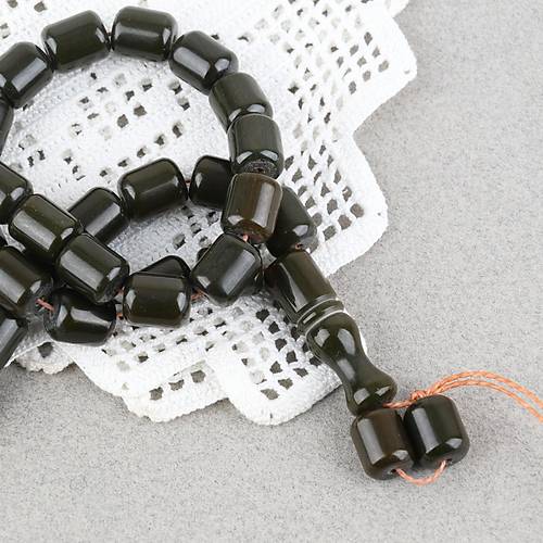 Katalin �ubuk Kaps�l Kesim 9x11mm Tesbih -Haki P�ks�ls�z