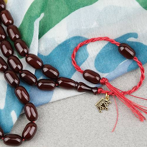 Omari S�kma Kehribar Kaps�l Kesim Oturtma �mameli Sistemli 7.5x12mm Tesbih