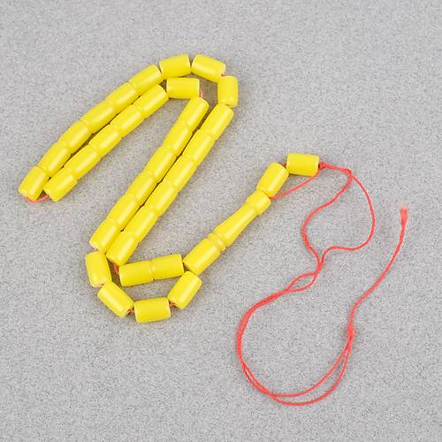 U�ak Cam� Kesme Kesim 7x10.5mm Tesbih - Sar�